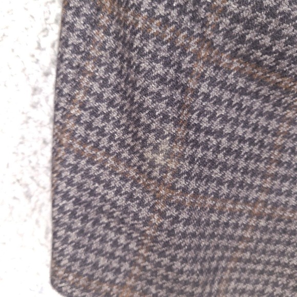 Eremenegildo Zegna Jacket Blazer Mens 44 US 52 Cashmere Silk Houndstooth Italy - Picture 3 of 16